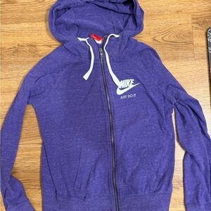 Nike Purple Hoodie with White Accents